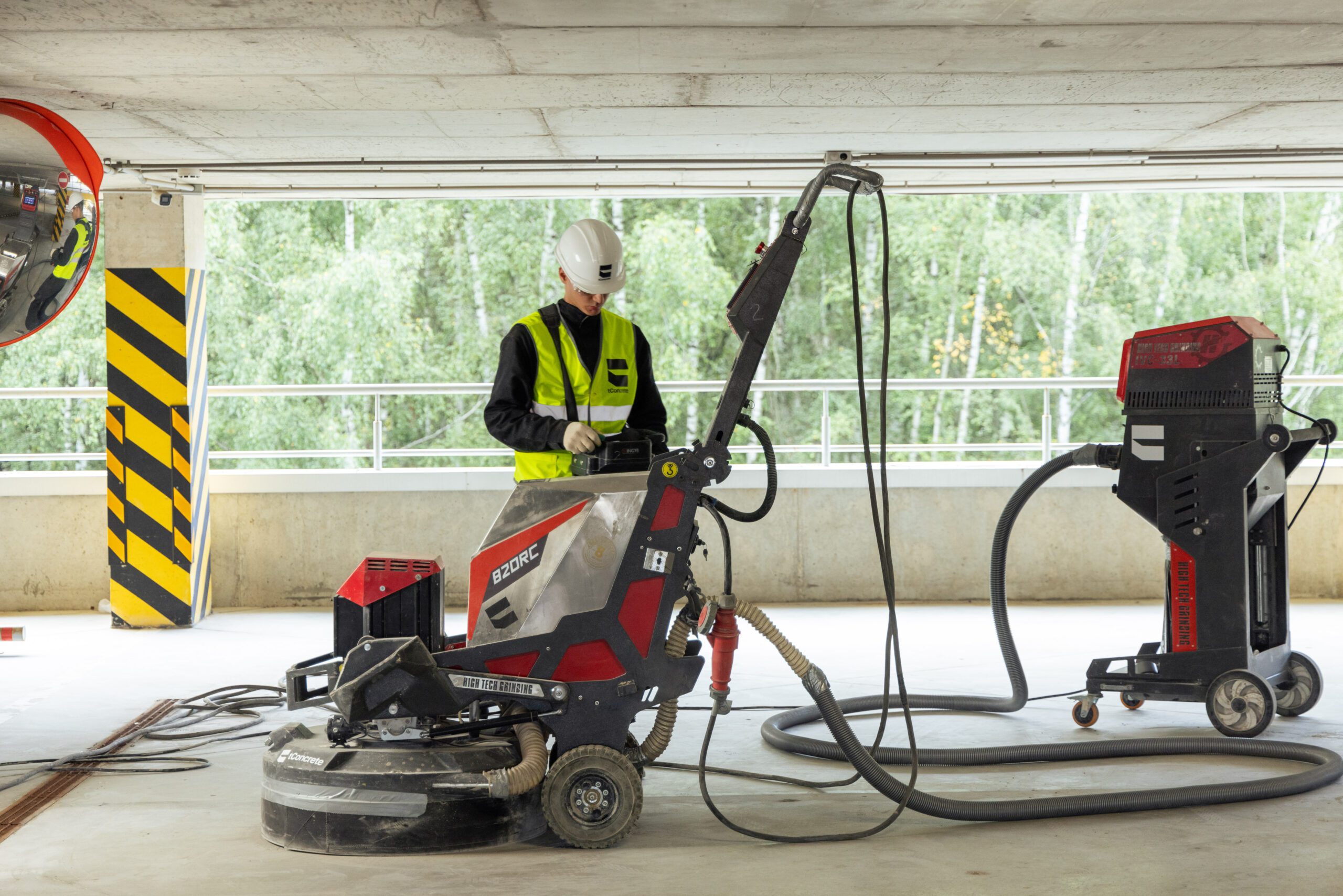 Industrial floor repair equipment